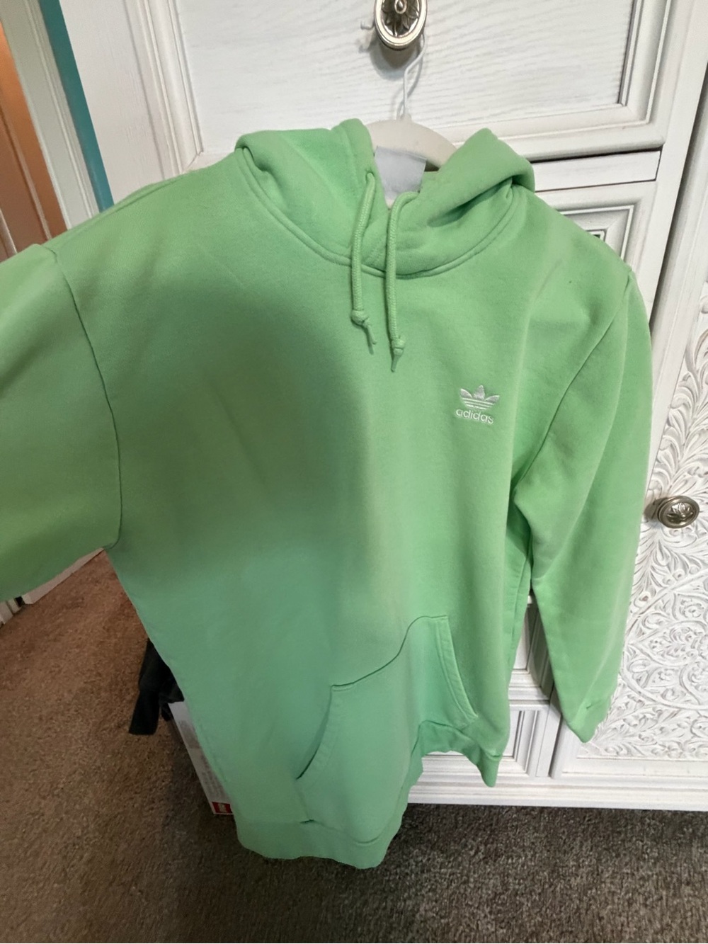 Adidas Originals Green Trefoil Hoodie Sweatshirt